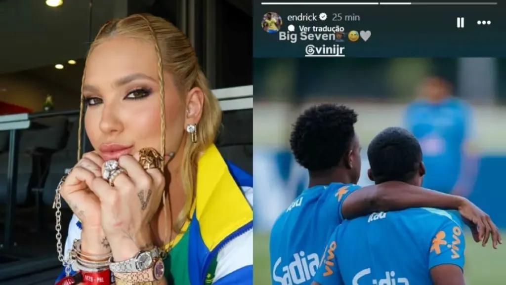 Endrick provoca Vini Jr com Virgínia, e ex-Flamengo rebate: “Vai ter volta”
