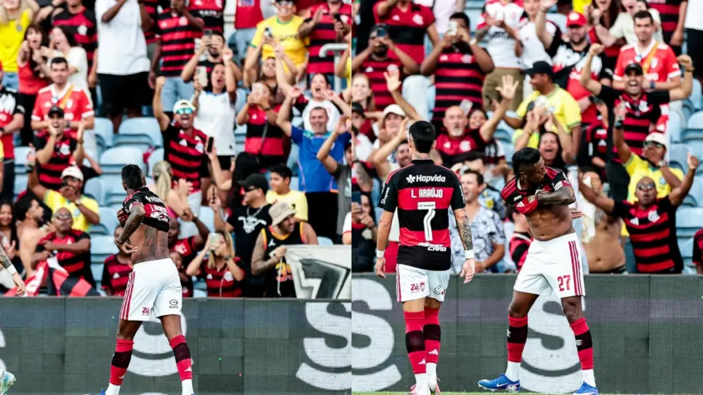 Qual foi a tatuagem que Bruno Henrique mostrou após marcar gol em jogo do Flamengo x River Plate?
