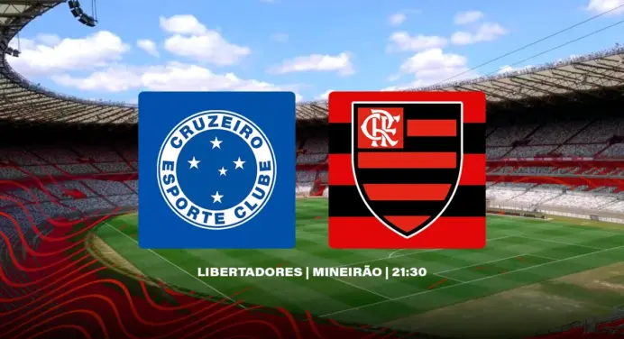 AO VIVO E COM IMAGENS: assista ao jogo do Flamengo x Cruzeiro, pela Libertadores