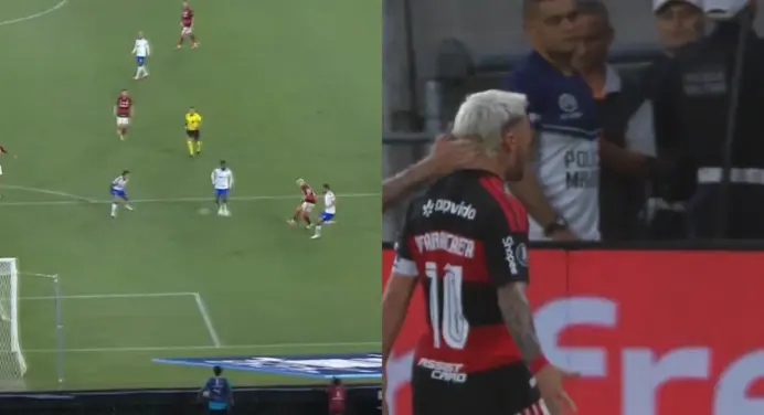 Vídeo: Pedro e Arrascaeta tabelam e lei do ex aparece no 1º gol do Flamengo sobre o Cruzeiro