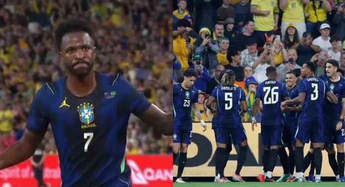 Vini Jr marca, Brasil supera a Austrália em amistoso pós-Copa e Samuel Lino, do Flamengo, ganha minutos no 2º tempo