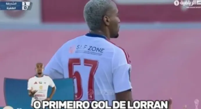 Ex-Flamengo, Lorran faz 1º gol nos Emirados Árabes; veja vídeo